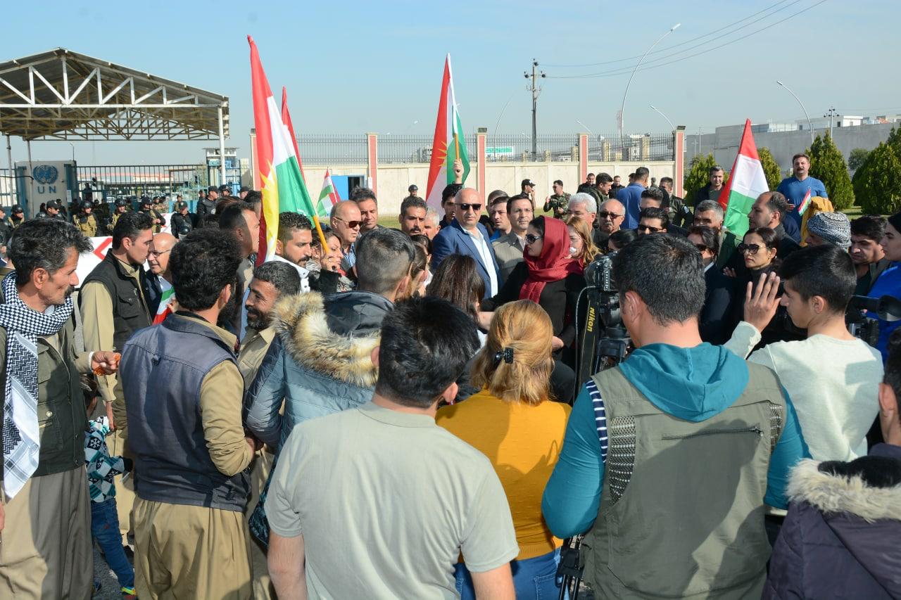 Iraq. Displaced Kurdish persons demanding their rights in front of the UN compound in Kurdistan &copy; Mansour Elyasi