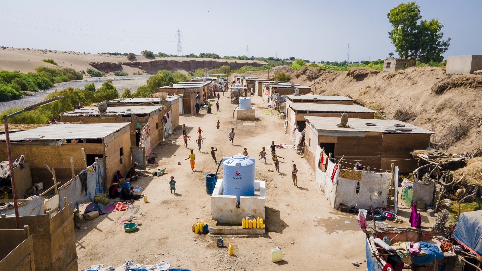 Yemen. Settlement where IDPs live 2023 &copy; Mahmoud Al Flistini