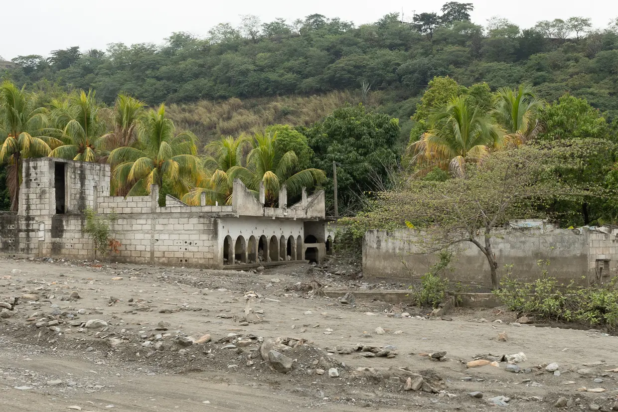 El Arenal, Guatemala. Houses destroyed by landslide. 2022 © Department of Global and Territorial Dynamics Studies, Rafael Landívar University